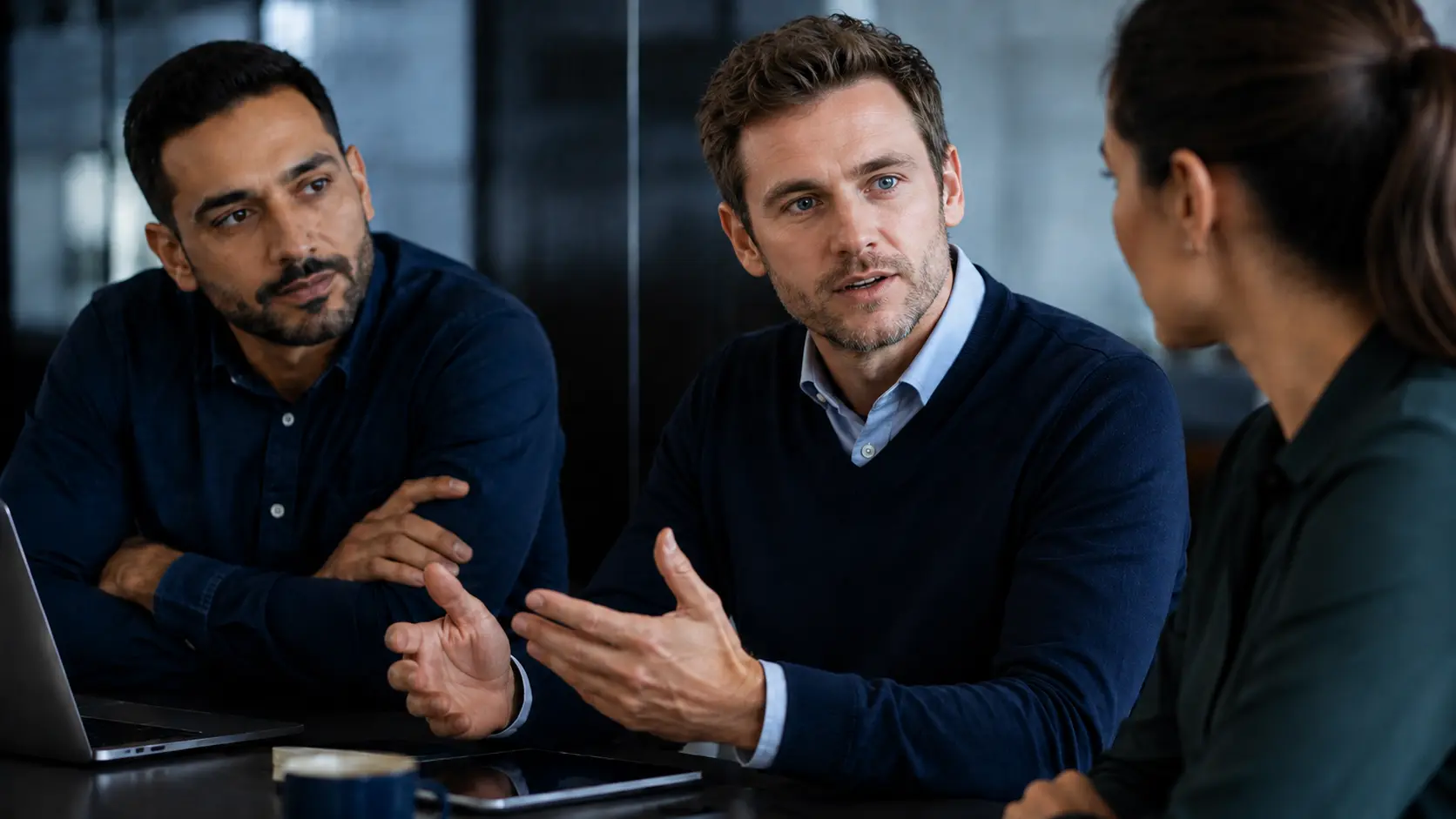 AI consultants working through use cases with a client team